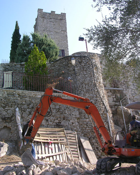 Eboulement château