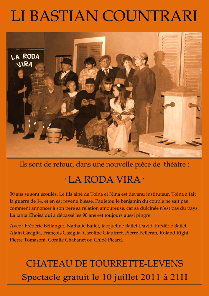 La roda vira