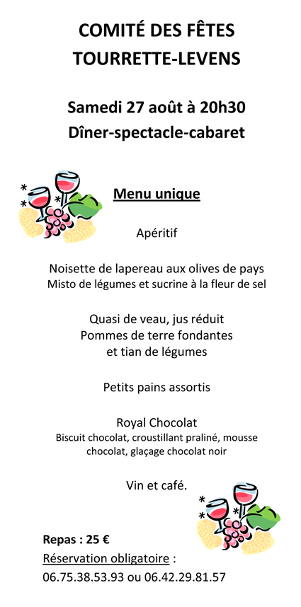 menu Ste-Rosalie