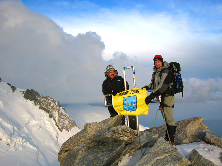 Bertrand et François Gasiglia au mont Blanc